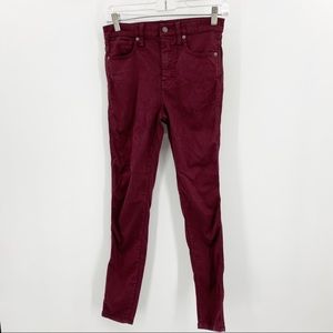 Madewell 10" High Rise Skinny Pants 26